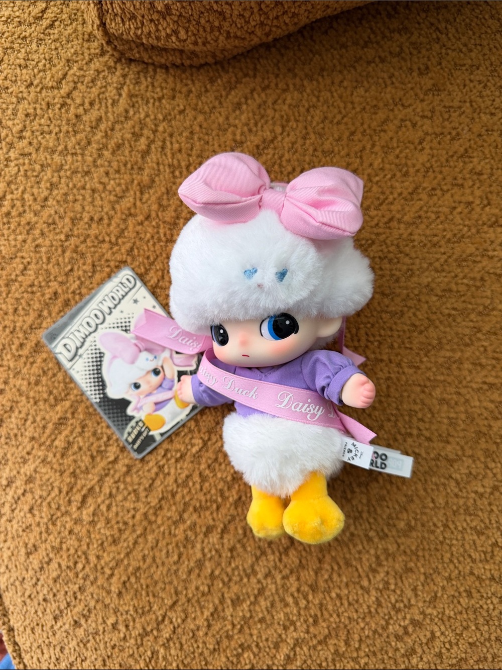 Pop Mart Disney DIMOO Daisy Duck Plush doll pendant